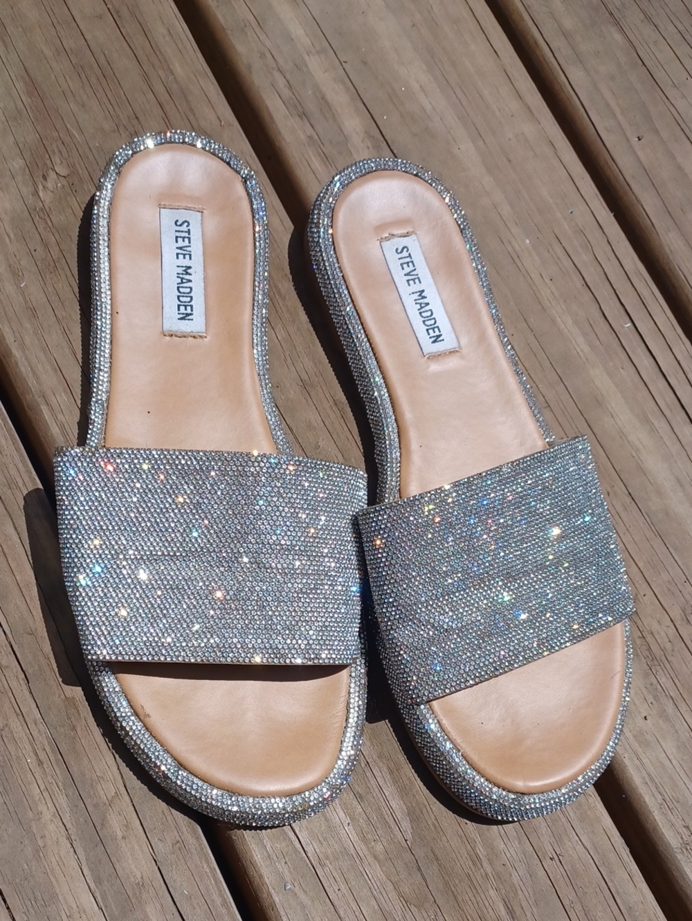 Steve Madden Sparkly Rhinestone Sandals